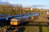 66772/66735 stabled at Tonbridge on Saturday 1 April 2017