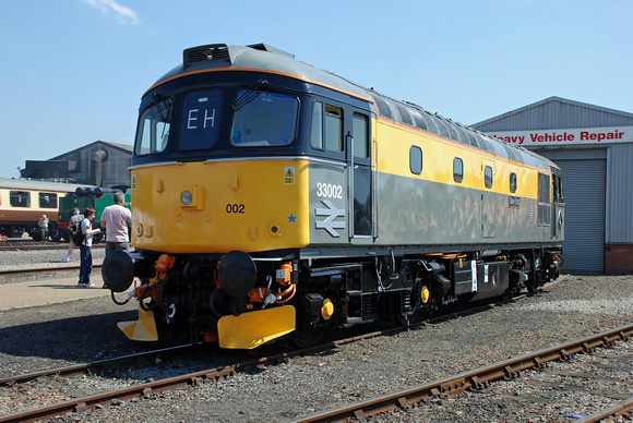 33002 at Eastleigh Works on Sunday 24 May 2009