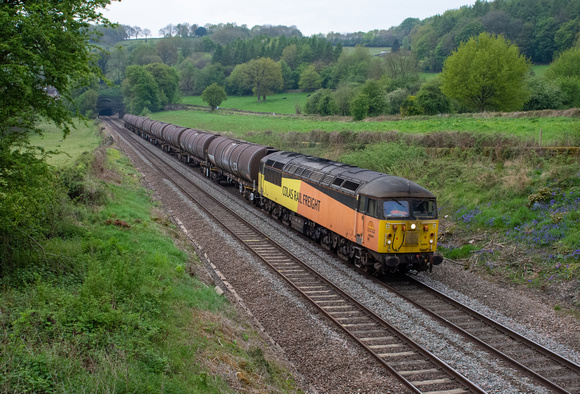 56094 6S95 1319 Sinfin - Grangemouth at Chevin, Milford on Monday 2 May 2022