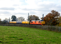 37405 (37407) 1Z33 0950 Cardiff Canton - Derby at Pikes Pool, Lickey on Wednesday 13 November 2024