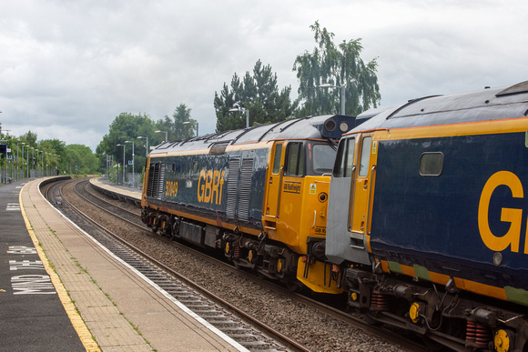 50007 (50049) 0Z50 1056 Kidderminster - Eastleigh at Warwick Parkway on Monday 1 July 2024