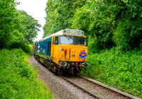 50033 1L13 1325 Minehead - Bishops Lydeard at Nethercott Curve on Friday 7 June 2024