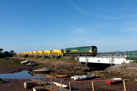 66560 leads 6X37 1655 Taunton Fairwater - Aish Crossover at Cockwood Harbour on Thursday 5 May 2022