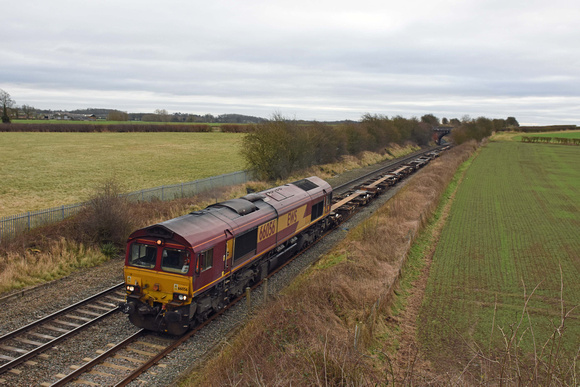 66056 4D76 1138 Bescot - Burton at Portway on Tuesday 3 January 2017