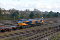 66704 stabled at Hinksey Yard on Saturday 8 February 2020