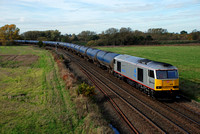 60099 6E54 1107 Kingsbury - Humber at Stenson Jcn on Saturday 30 October 2010