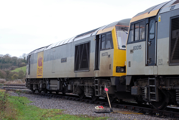 60073 stabled at Westerleigh on Saturday 4 December 2010