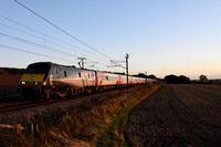 91110 1D21 1603 Kings Cross - Leeds at Eaton Lane, Retford on Monday 25 October 2021